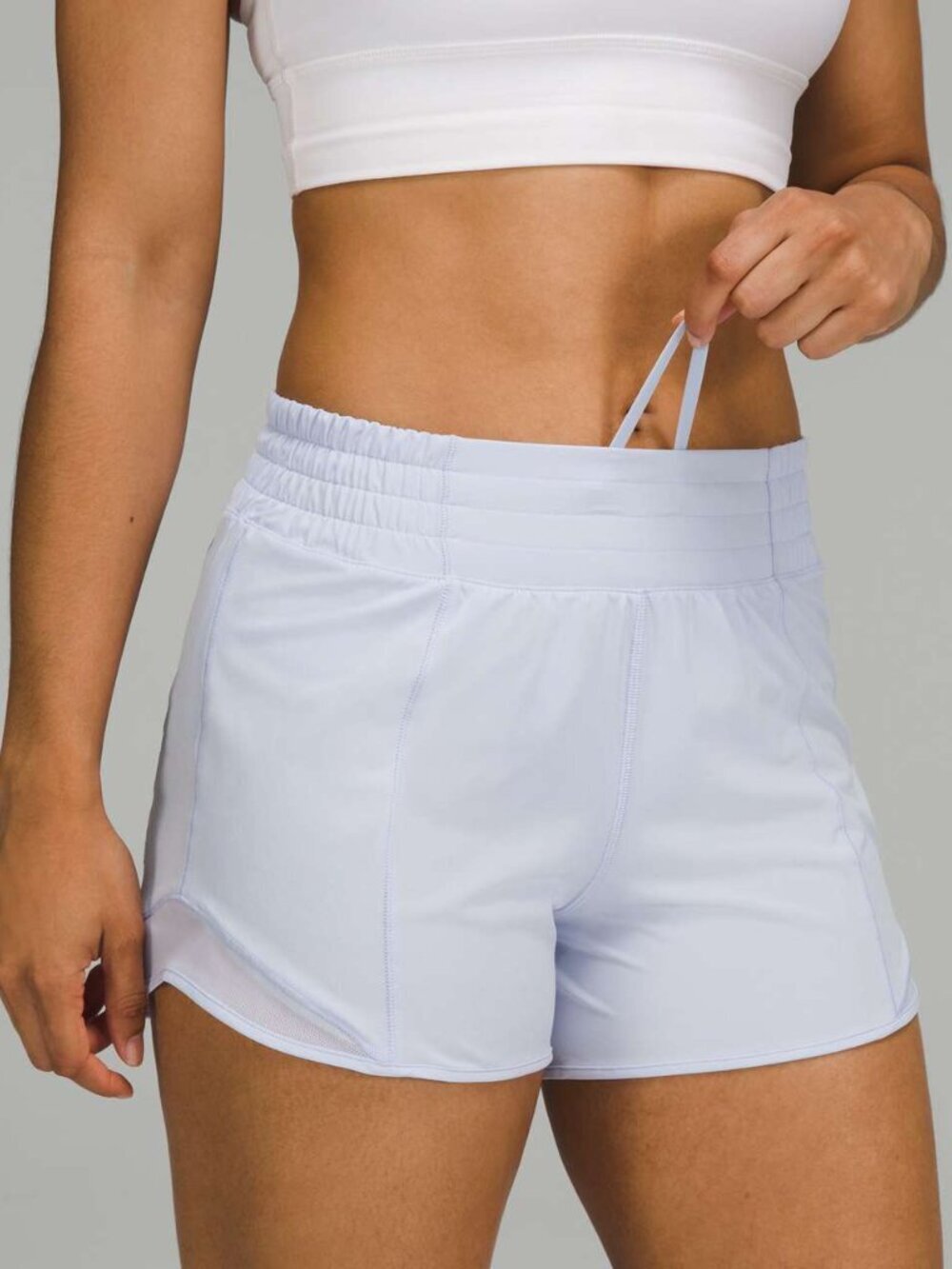 Lululemon Hotty Hot High-Rise Lined Short 4" - 4 Pastel Blue